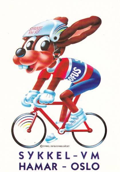 postkort-sykkel-vm-hamar-oslo-1993-ubrukt