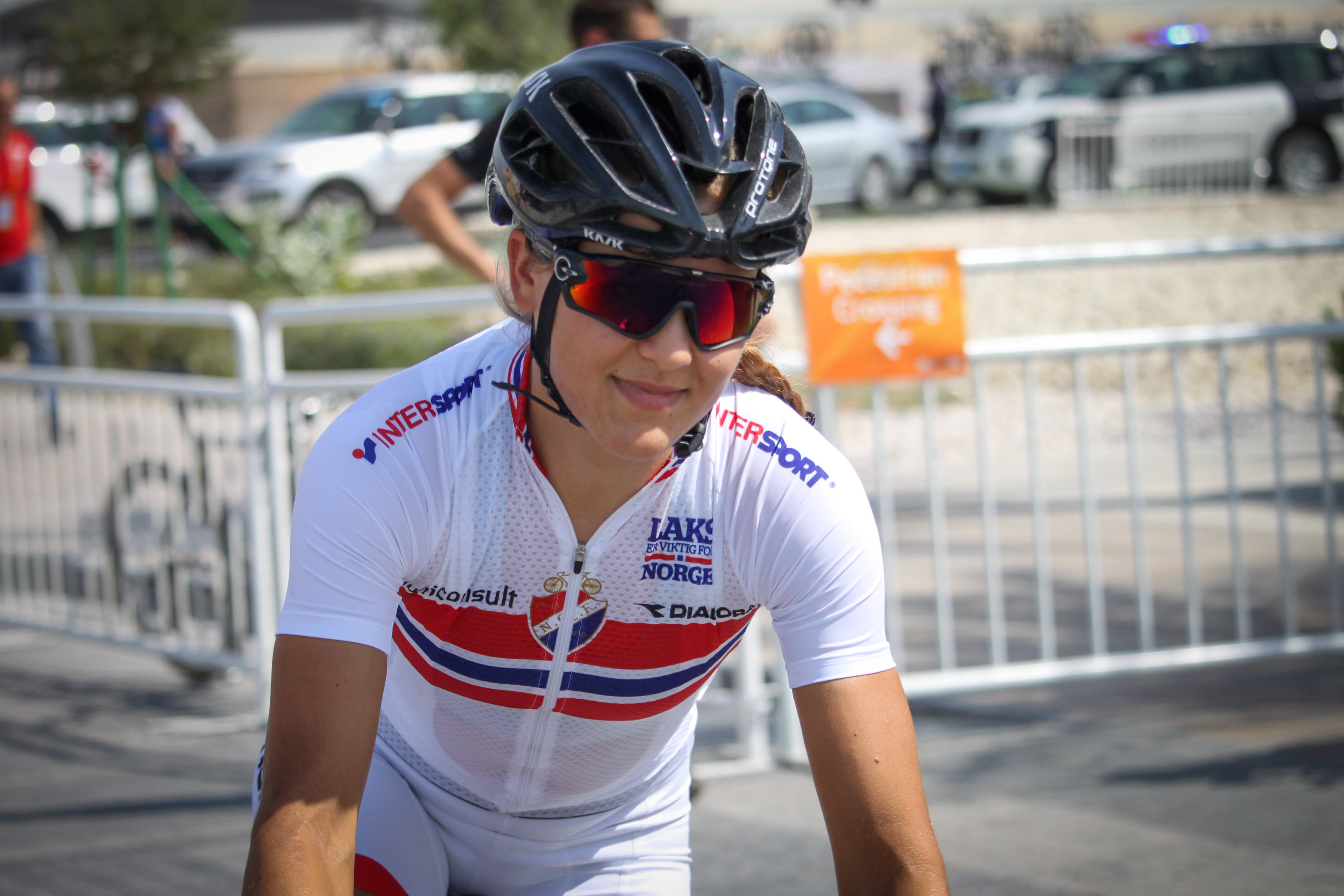 Store steg: På kort tid har Kathrine Aalerud blitt en av Norges beste kvinnelige syklister. Nå drømmer den klatresterke ungjenta om VM-triumf i 2018. Foto: Norges Cykleforbund