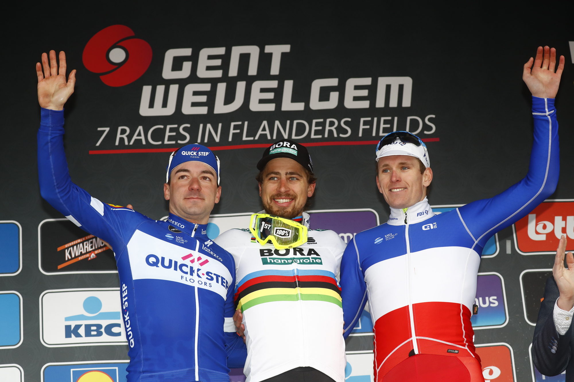 Sagan vant Gent-Wevelgem, Kristoff hektet av i Kemmelberg